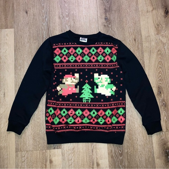 Nintendo Super Mario Brothers Luigi
Holiday Christmas Sweatshirt | Size M Boys - Picture 2 of 10